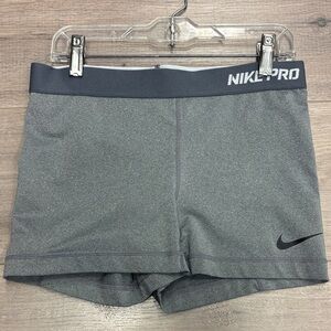 Nike grey combat pro spandex short shorts M